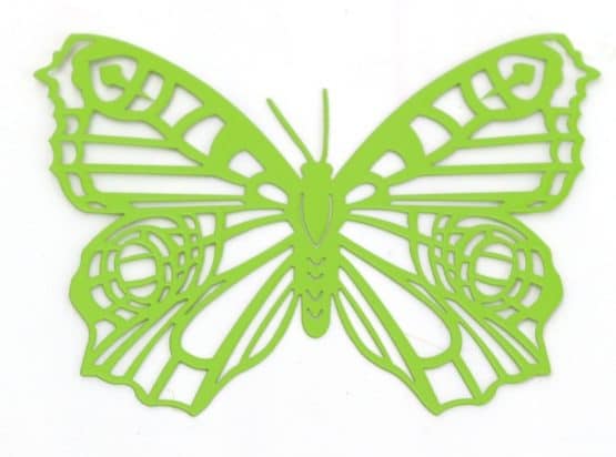 Schmetterling grün, aus Metall - fruehjahr, dekoaccessoires